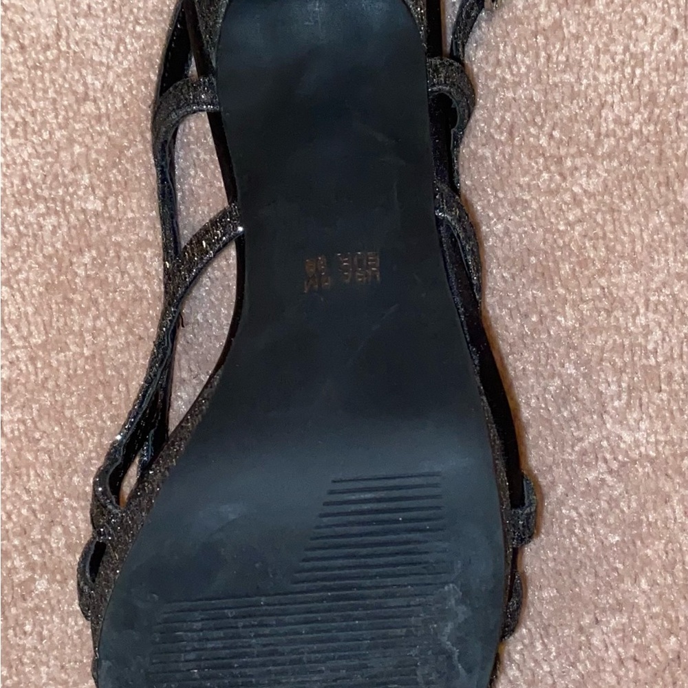 “Nina” Shoes Sparkling Black Heels with “Touch of Nina insoles” - Picture 10 of 14
